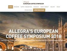 Tablet Screenshot of europeancoffeesymposium.com